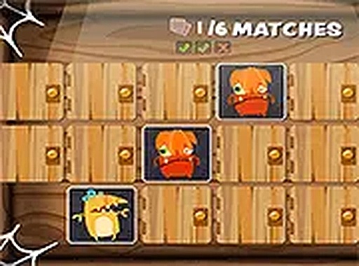 Halloween Creature Match Memory