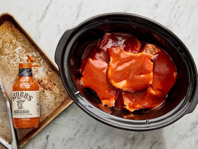 Slow Cooker BBQ Pork Chops step 2