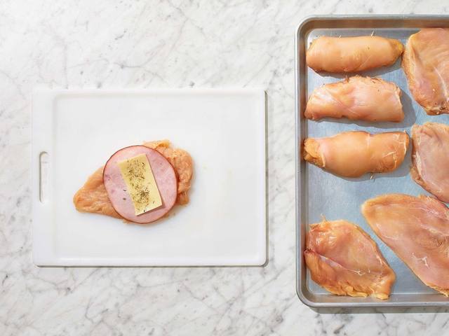 Cordon Bleu Chicken Rolls step 3