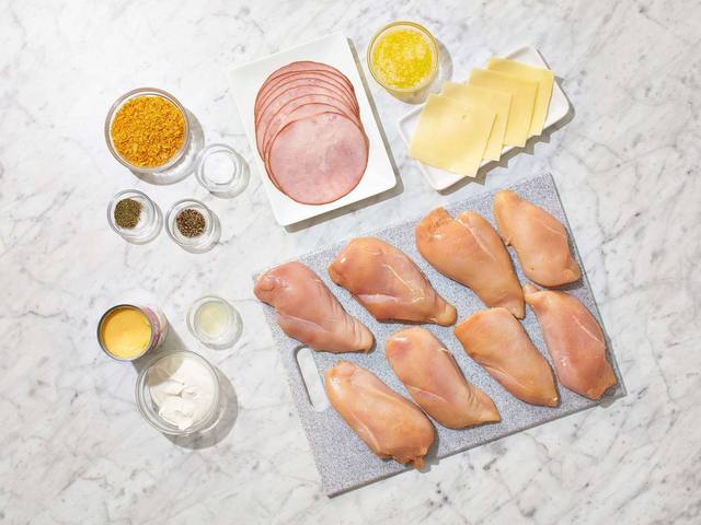 Cordon Bleu Chicken Rolls step 1