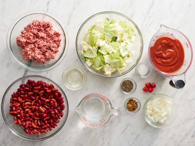 Cabbage Beef Soup step 1