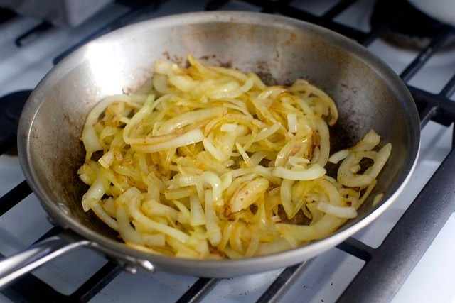 half-cooked onions