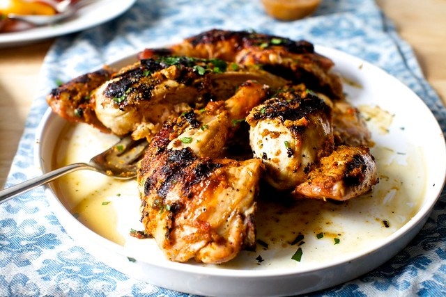 piri piri chicken, butchered