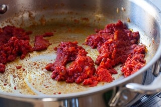 add the tomato paste