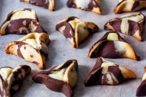 Marbleized Hamantaschen Bring a Dairy Twist to Purim Baking