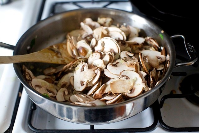 add the mushrooms